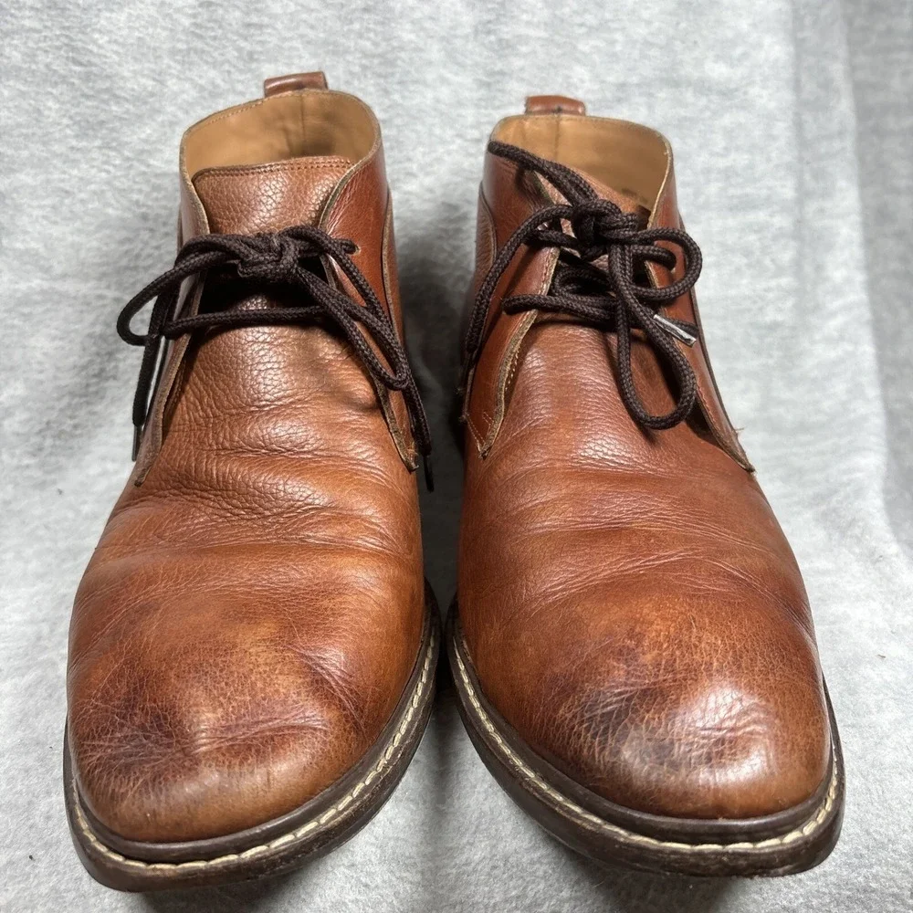 Cole Haan Chukka Men's 13 Brown Leather Goodyear‎ Welt GYW Stacked Heel C24531